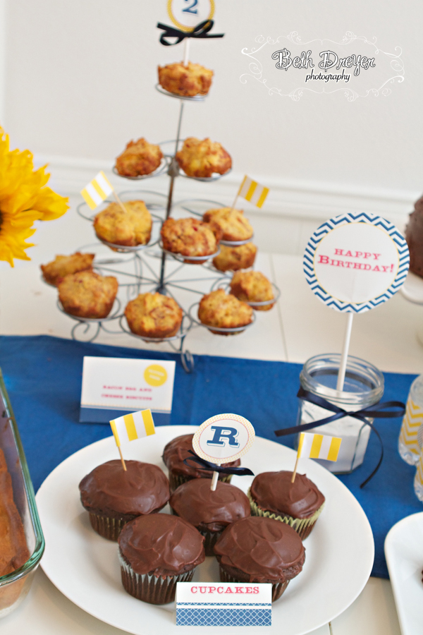 Yellow and Navy Blue Birthday Parties - Beth Dreyer